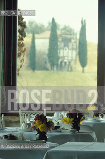 VENETO, ASOLO ( TREVISO) : HOTEL VILLA CIPRIANI -SALA DA PRANZO -  © 2002 Graziano Arici/Rosebud2 / GEO / GASTRONOMIA