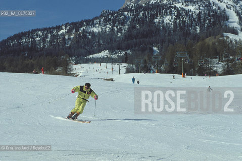 VENETO, CORTINA DAMPEZZO  (BELLUNO) : CAMPI DA SCI  -  © 2002 Graziano Arici/Rosebud2 / GEO / NEVE