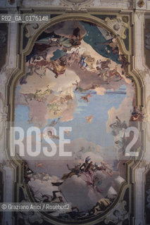 VENETO, STRA   (VENEZIA) VILLA NAZIONALE PISANI : SOFFITTO ,DEL SALONE DA BALLO DIPINTO DI G.B.TIEPOLO -  © 2002 Graziano Arici/Rosebud2 / GEO