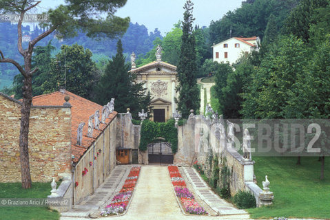 VENETO, (VICENZA) :VILLA LA ROTONDA   -  © 2002 Graziano Arici/Rosebud2 / GEO / PALLADIO / SCAMOZZI / ARCHITETTURA