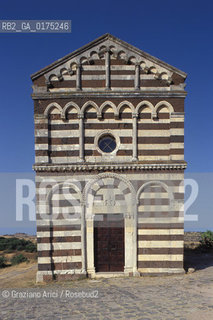 SARDEGNA, CASTELSARDO (SASSARI): CHIESA DI S.PIETRO DI SIMBRANOS O DELLE IMMAGINI  ©Graziano Arici/Rosebud2 / GEO / ARCHITETTURA PISANA /