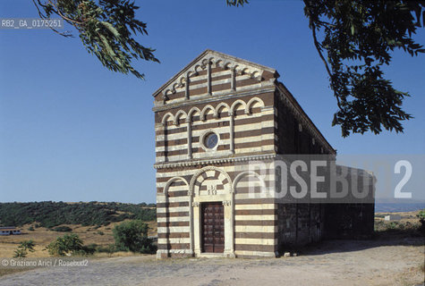 SARDEGNA, CASTELSARDO (SASSARI): CHIESA DI S.PIETRO DI SIMBRANOS O DELLE IMMAGINI  ©Graziano Arici/Rosebud2 / GEO / ARCHITETTURA PISANA /