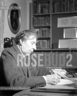 THE PIANIST ALFREDO CORTOT - LAUSANNE - 1948 - © ARCHIVIO Graziano Arici/Rosebud2  / MUSICA / PIANISTA