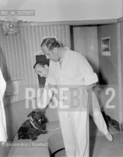 THE PRINCE NICOLA STURDZE - VENICE - 1953 - © ARCHIVIO Graziano Arici/Rosebud2  / PRINCIPE / NOBILTA / CANE