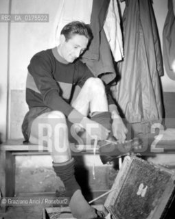 THE FOOTBALLPLAYER SERGE FHAAS WILCKES - MILAN - 1950 © ARCHIVIO Graziano Arici/Rosebud2  / SPORT / CALCIATORE