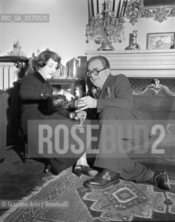 THE COMEDY WRITER MARCEL ACHARD IN PARIS - 1949  © ARCHIVIO Graziano Arici/Rosebud2  / TEATRO / COMMEDIOGRAFO
