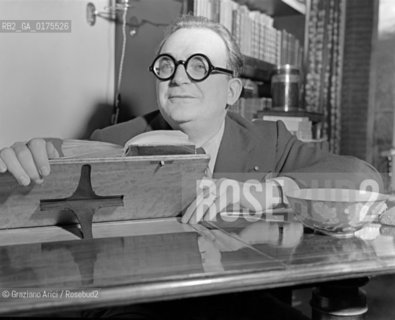 THE COMEDY WRITER MARCEL ACHARD IN PARIS - 1949  © ARCHIVIO Graziano Arici/Rosebud2  / TEATRO / COMMEDIOGRAFO