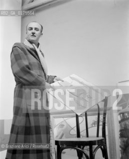 THE PAINTER CICERO DIAZ IN HIS STUDIO IN PARIS - 1950 © ARCHIVIO Graziano Arici/Rosebud2  / ARTE / PITTORE