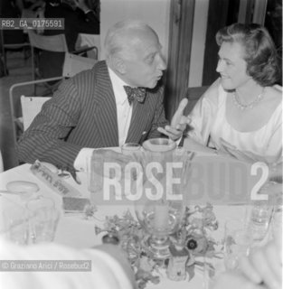 BARBARA HUTTONS PARTY IN LOCANDA CIPRIANI IN TORCELLO ( VENICE ): DON CARLOS DE BESTEGUI - 1957  - © ARCHIVIO Graziano Arici/Rosebud2  / NOBILE / NOBILTA / FESTA