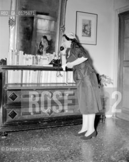 THE WRITER TERESA SENSI - 195? - VENICE - © ARCHIVIO Graziano Arici/Rosebud2  / SCRITTRICE / LETTERATURA