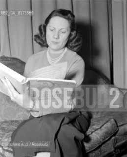 THE OPERA SINGER RENATA TEBALDI IN MILAN - 1950 - © ARCHIVIO Graziano Arici/Rosebud2  / MUSICA LIRICA / CANTANTE LIRICO