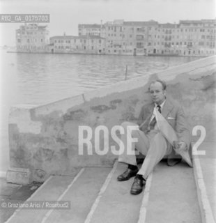 THE PAINTER HECTOR WHISTLER IN VENICE - 1958 - @ ARCHIVIO Graziano Arici/Rosebud2 / ARTE / PITTORE