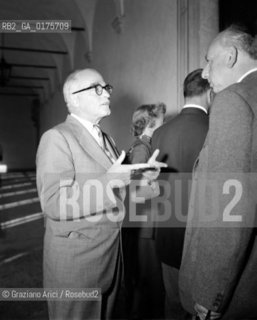 THE PLAYWRIGHT THORNTON NIVEN WILDER IN VENICE   - 1952  © ARCHIVIO Graziano Arici/Rosebud2  / COMMEDIOGRAFO / TEATRO