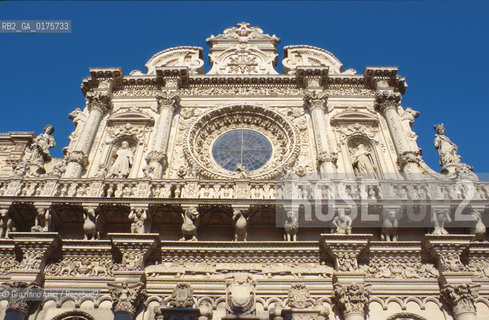 PUGLIA  ,  LECCE  :  CHIESA S.CROCE   - © 2002 Graziano Arici/Rosebud2 / GEO / ARCHITETTURA / BAROCCO