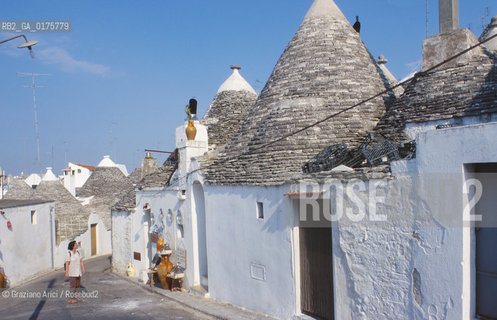 PUGLIA  ,  ( BARI)   ALBEROBELLO : TRULLI  - © 2002 Graziano Arici/Rosebud2 / GEO / ARCHITETTURA /