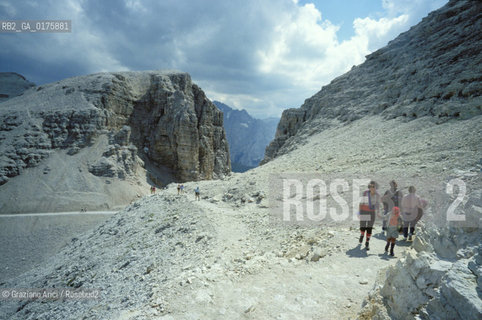 TRENTINO , (TRENTO) : GRUPPO DEL SELLA E SASS PORDOI - © 2002 Graziano Arici/Rosebud2 / GEO / MONTAGNA