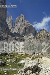 TRENTINO , (TRENTO) : CATINACCIO  - © 2002 Graziano Arici/Rosebud2 / GEO / MONTAGNA