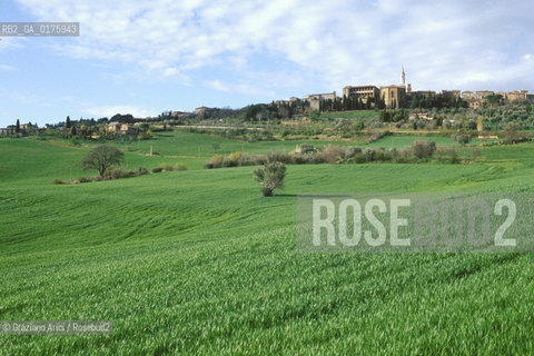 TOSCANA , PIENZA : PANORAMA - © 2002 Graziano Arici/Rosebud2 / GEO / ARCHITETTURA / RINASCIMENTO