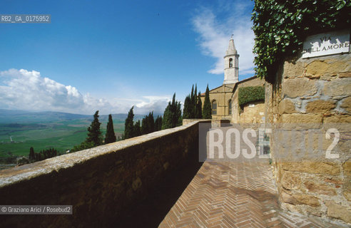 TOSCANA , PIENZA : PANORAMA - © 2002 Graziano Arici/Rosebud2 / GEO / ARCHITETTURA / RINASCIMENTO