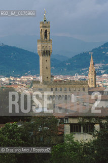 TOSCANA , FIRENZE : PANORAMA SU PALAZZO VECCHIO  - © 2002 Graziano Arici/Rosebud2 / GEO /