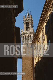 TOSCANA , SIENA : TORRE DEL MANGIA   - © 2002 Graziano Arici/Rosebud2 / GEO / ARCHITETTURA / GOTICO