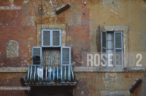 LAZIO, ROMA :CASE IN CAMPO DEI FIORI  - © 1995 Graziano Arici/Rosebud2 / GEO /