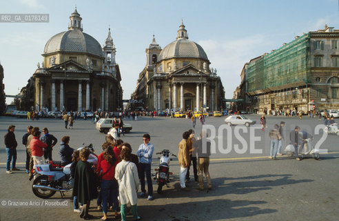 LAZIO, ROMA : PIAZZA DEL POPOLO  - © 1995 Graziano Arici/Rosebud2 / GEO /