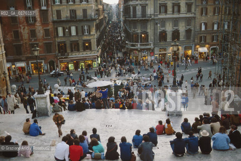 LAZIO, ROMA : SCALINATA DI TRINITA DEI MONTI  - © 1995 Graziano Arici/Rosebud2 / GEO /