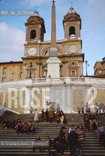 LAZIO, ROMA : SCALINATA DI TRINITA DEI MONTI  - © 1995 Graziano Arici/Rosebud2 / GEO /