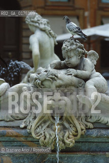 LAZIO, ROMA : PIAZZA NAVONA  - FONTANA DEI FIUMI   - © 1995 Graziano Arici/Rosebud2 / GEO / BAROCCO / BERNINI