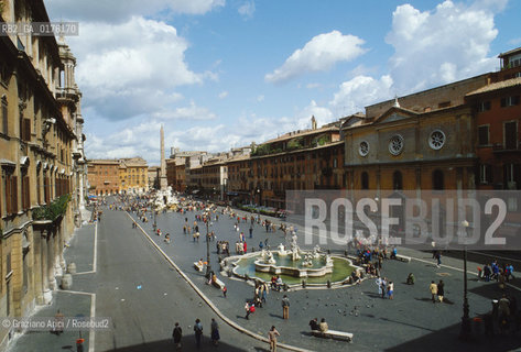 LAZIO, ROMA : PIAZZA NAVONA   - © 1995 Graziano Arici/Rosebud2 / GEO /