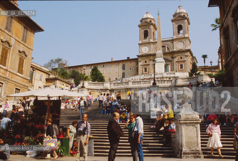 LAZIO, ROMA :TRINITA DEI MONTI   - © 1995 Graziano Arici/Rosebud2 / GEO /