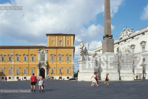 LAZIO, ROMA : PIAZZA E PALAZZO DEL QUIRINALE   - © 1995 Graziano Arici/Rosebud2 / GEO /