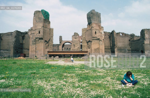 LAZIO, ROMA : TERME DI CARACALLA  - © 1995 Graziano Arici/Rosebud2 / GEO / ARCHEO /