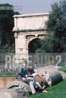 LAZIO, ROMA :ARCO DI SETTIMIO SEVERO E FORO ROMANO   - © 1995 Graziano Arici/Rosebud2 / GEO / ARCHEO /