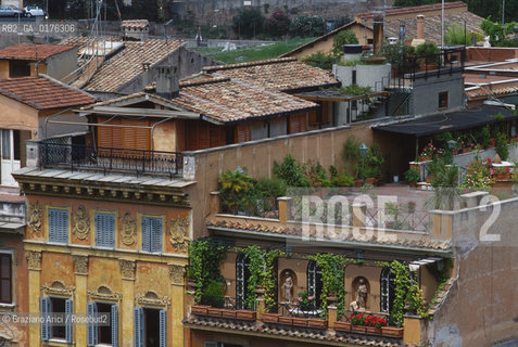 LAZIO, ROMA :  TERRAZZE E ATTICI   - © 1995 Graziano Arici/Rosebud2 / GEO