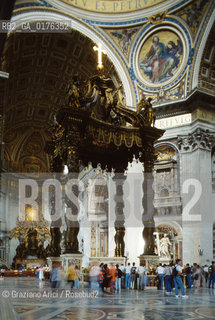 LAZIO, ROMA, VATICANO :  BASILICA DI S.PIETRO  - © 1995 Graziano Arici/Rosebud2 / GEO / CHIESA