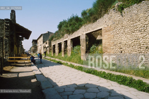 CAMPANIA,  (NAPOLI)  POMPEI : ROVINE DELLA CITTA    - © 2002 Graziano Arici/Rosebud2 / GEO /