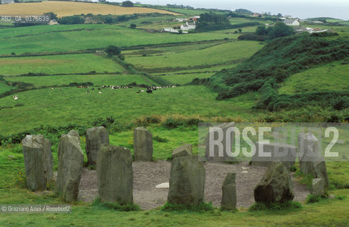 IRLANDA (MUNSTER) KINSALE :  DROMBERG STONE CIRCLE    - ©Graziano Arici/Rosebud2 / GEO / CERCHIO / MONUMENTO MEGALITICO