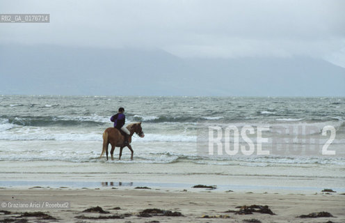 IRLANDA (KERRY) PENISOLA DI DINGLE : SPIAGGIA DI INCH   - © 2002 Graziano Arici/Rosebud2 / GEO / MARE /