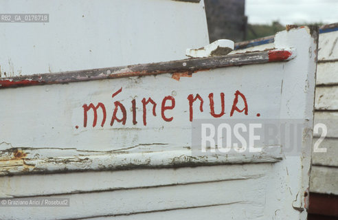 IRLANDA (KERRY) PENISOLA DI DINGLE : CRITTA IN GAELICO   - © 2002 Graziano Arici/Rosebud2 / GEO