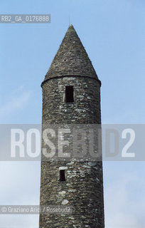 IRLANDA (LEINSTER) GLENDALOUGH : TORRE    - © 2002 Graziano Arici/Rosebud2 / GEO