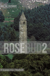 IRLANDA (LEINSTER) GLENDALOUGH : TORRE    - © 2002 Graziano Arici/Rosebud2 / GEO