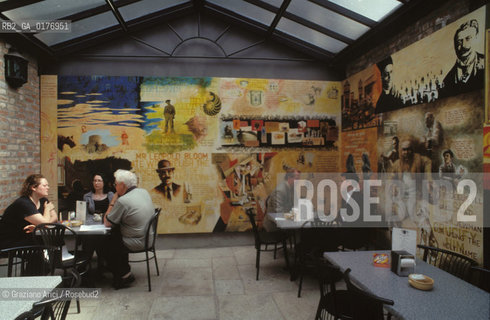 IRLANDA , DUBLINO, CENTRO JAMES JOYCE : LA CAFFETERIA  - © 2002 Graziano Arici/Rosebud2 / GEO / LETTERATURA