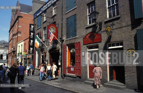 IRLANDA , DUBLINO : IL QUARIERE DI TEMPLE BAR   - © 2002 Graziano Arici/Rosebud2 / GEO /