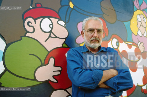 IL DISEGNATORE E FUMETTISTA FRANCESCO ALTAN - © 2002 Graziano Arici/Rosebud2 / FUMETTI / DISEGNATORE