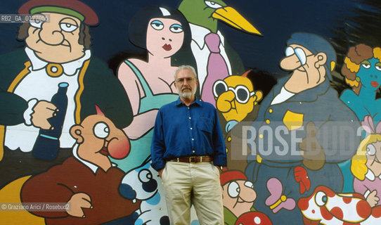 IL DISEGNATORE E FUMETTISTA FRANCESCO ALTAN - © 2002 Graziano Arici/Rosebud2 / FUMETTI / DISEGNATORE