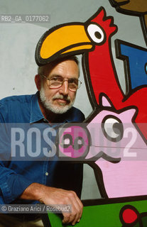IL DISEGNATORE E FUMETTISTA FRANCESCO ALTAN - © 2002 Graziano Arici/Rosebud2 / FUMETTI / DISEGNATORE