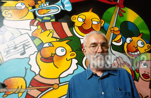 IL DISEGNATORE E FUMETTISTA FRANCESCO ALTAN - © 2002 Graziano Arici/Rosebud2 / FUMETTI / DISEGNATORE