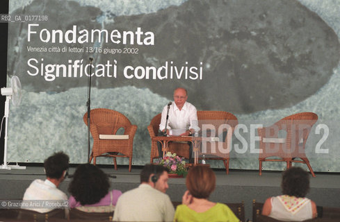 FONDAMENTA 13/16 GIUGNO 2002 - SIGNIFICATI CONDIVISI - LO STORICO ALEXANDER DEMANDT (GERMANIA) - ©Graziano Arici/Rosebud2 